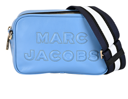 Logo Camera Bag, £150, Handbags, Blue, Leather, Front view